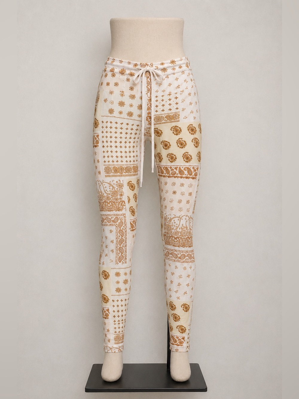 The Upside Printed Leggings Size 4 Paisley Tie Carmen Bandana Womens